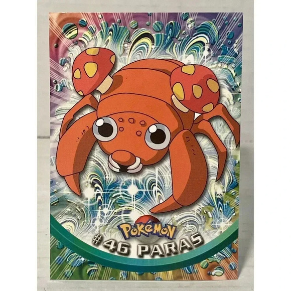 Topps Pokemon Paras  #46 | 1999‎ TV Animation Edition LP - Picture 1 of 14